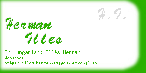 herman illes business card